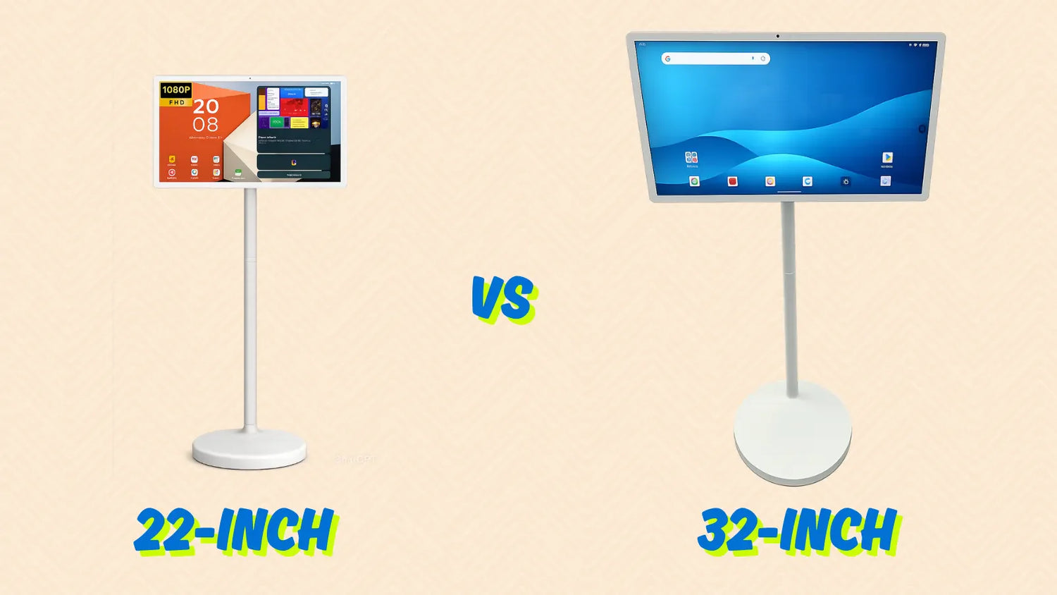 22-Inch vs 32-Inch Portable Smart Screens