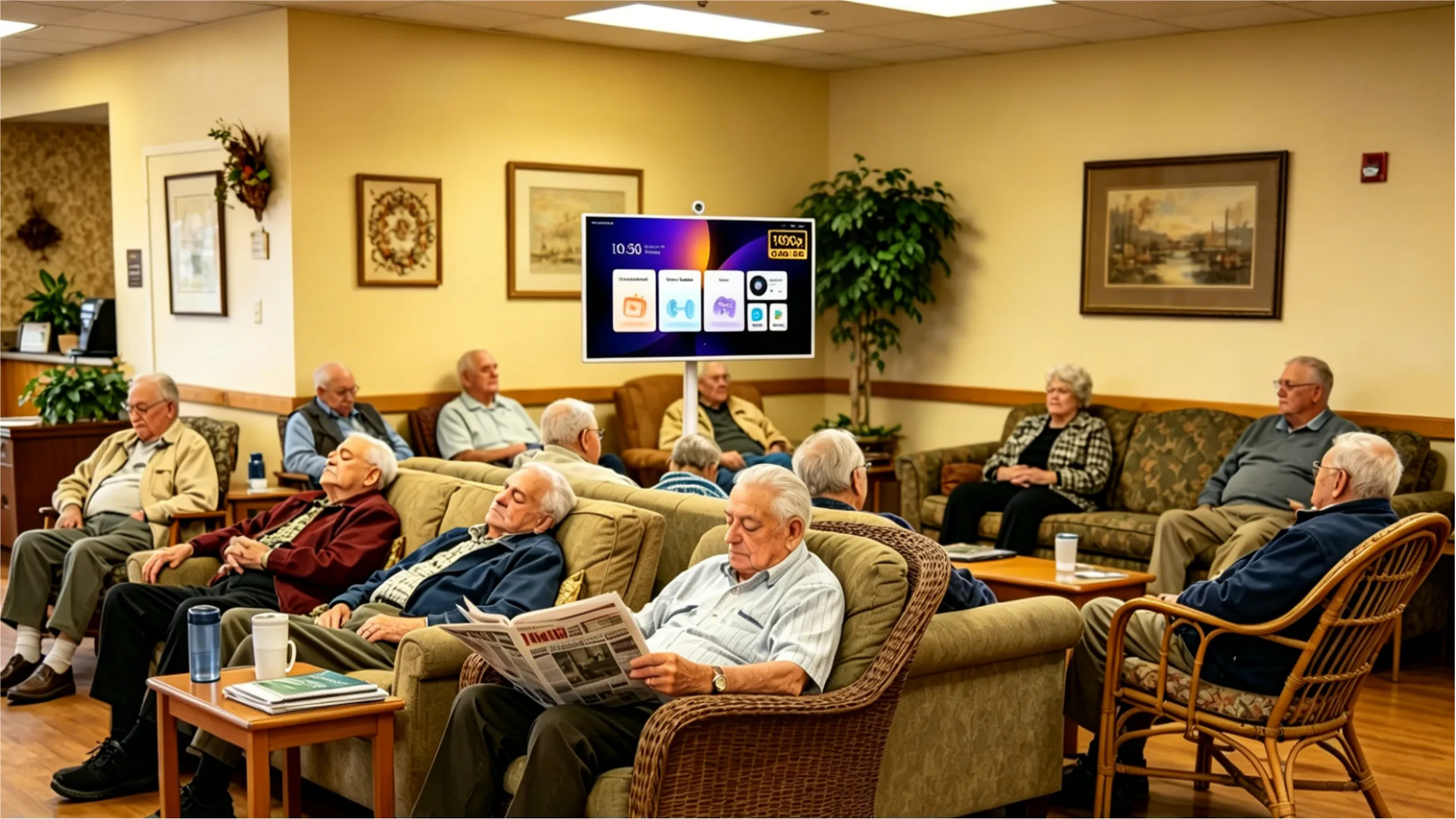TV on wheels for Senior Living Facility