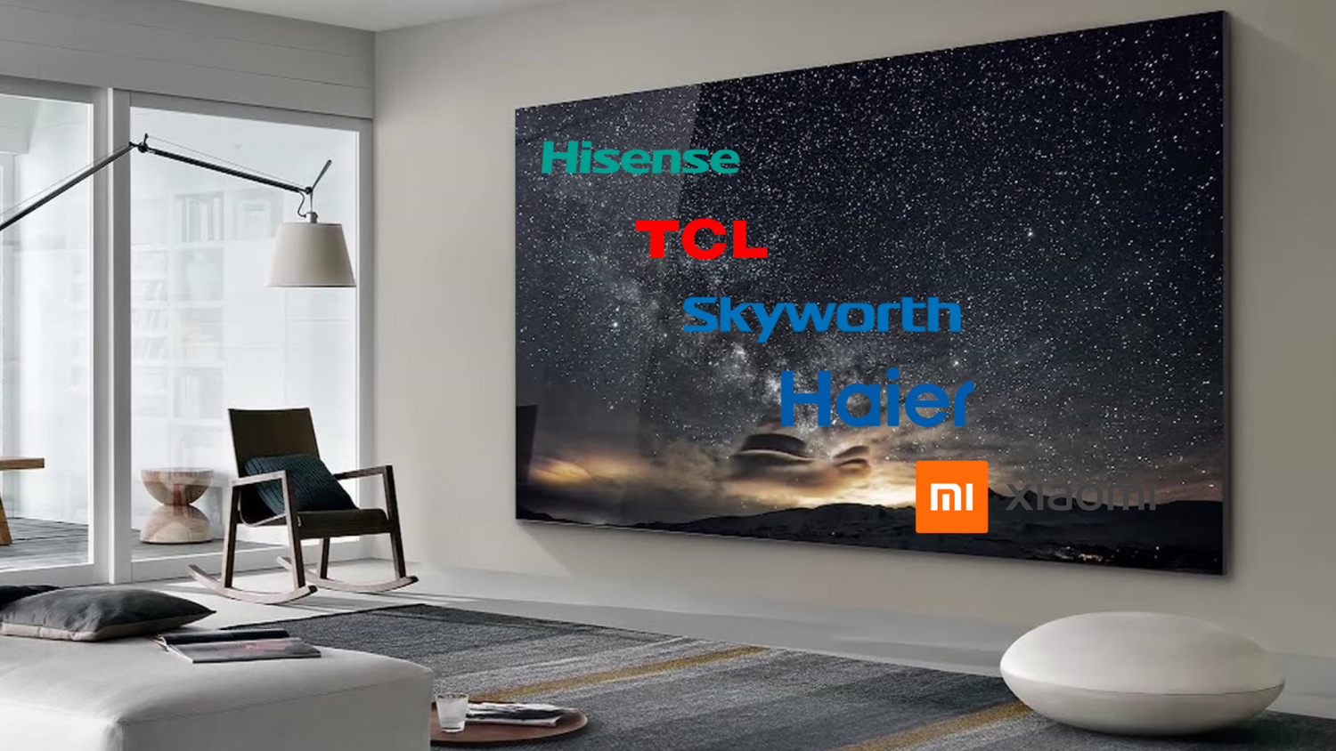 Top 5 Chinese TV brands and top 3 global TV brands in 2025