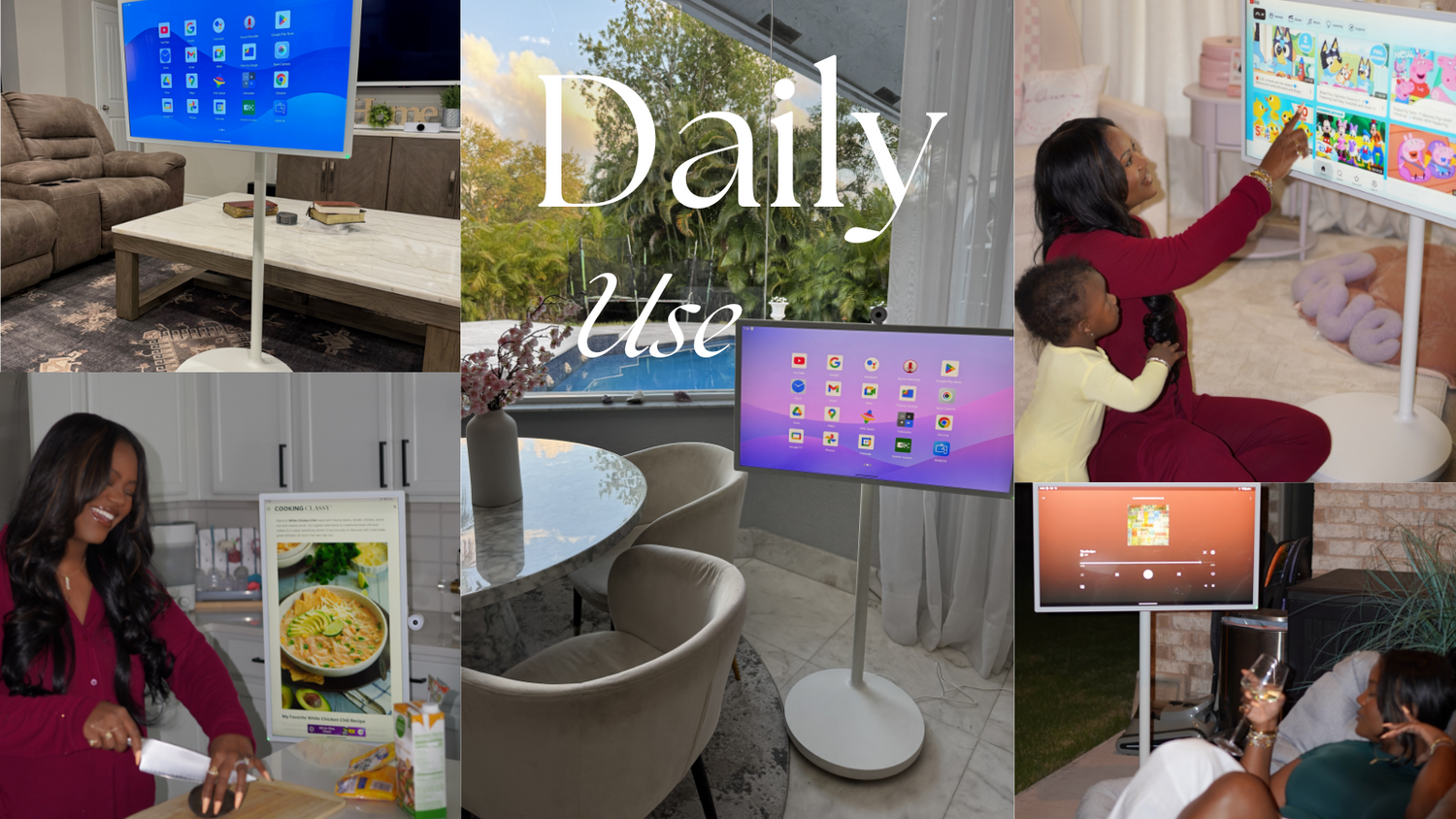 how to use Portable tv on wheels