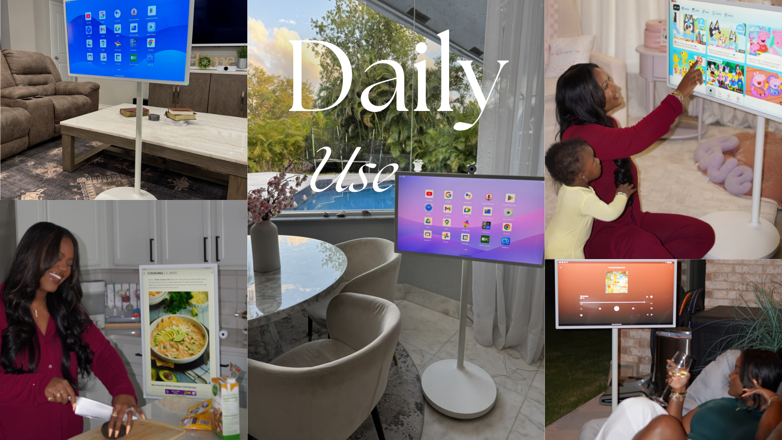 how to use Portable tv on wheels