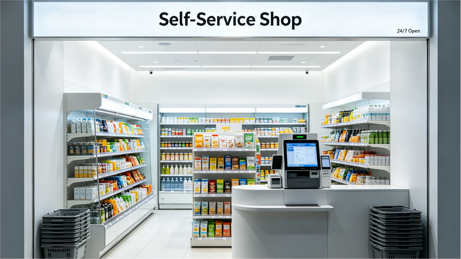 self service shop device