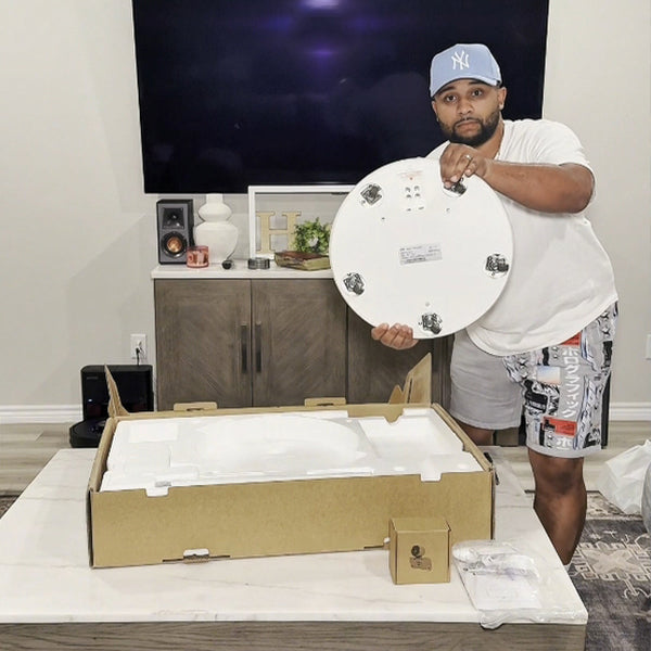 Check your portable TV on wheels