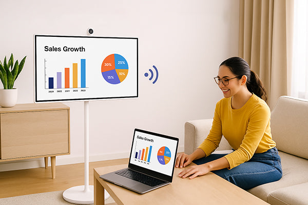 Wireless Screen Casting: Mirror content effortlessly from smartphones, tablets, or laptops