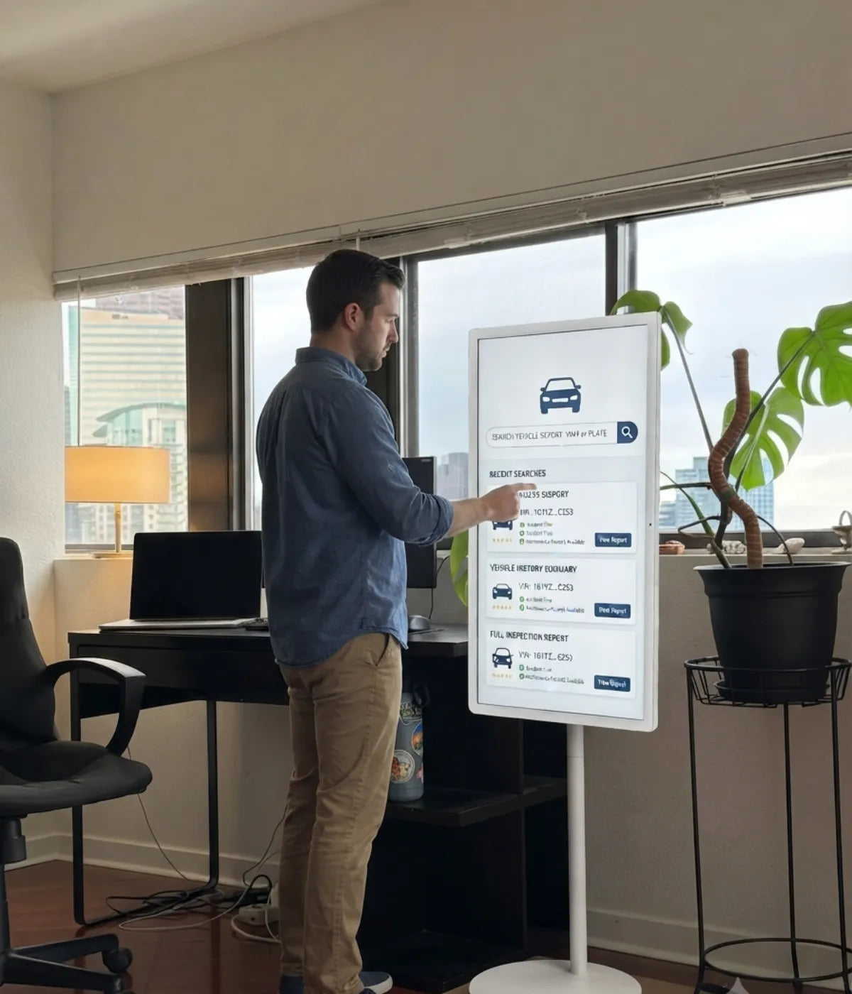 search anything on your portable smart screen on wheels
