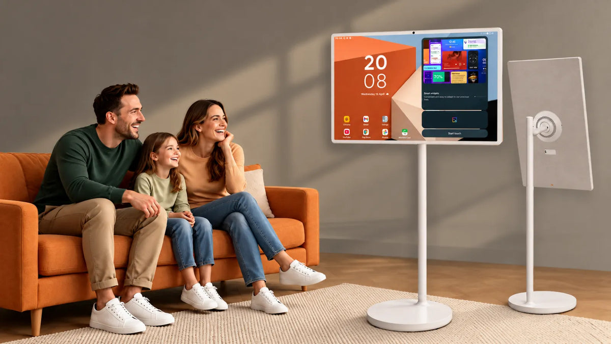 portable tv on wheels