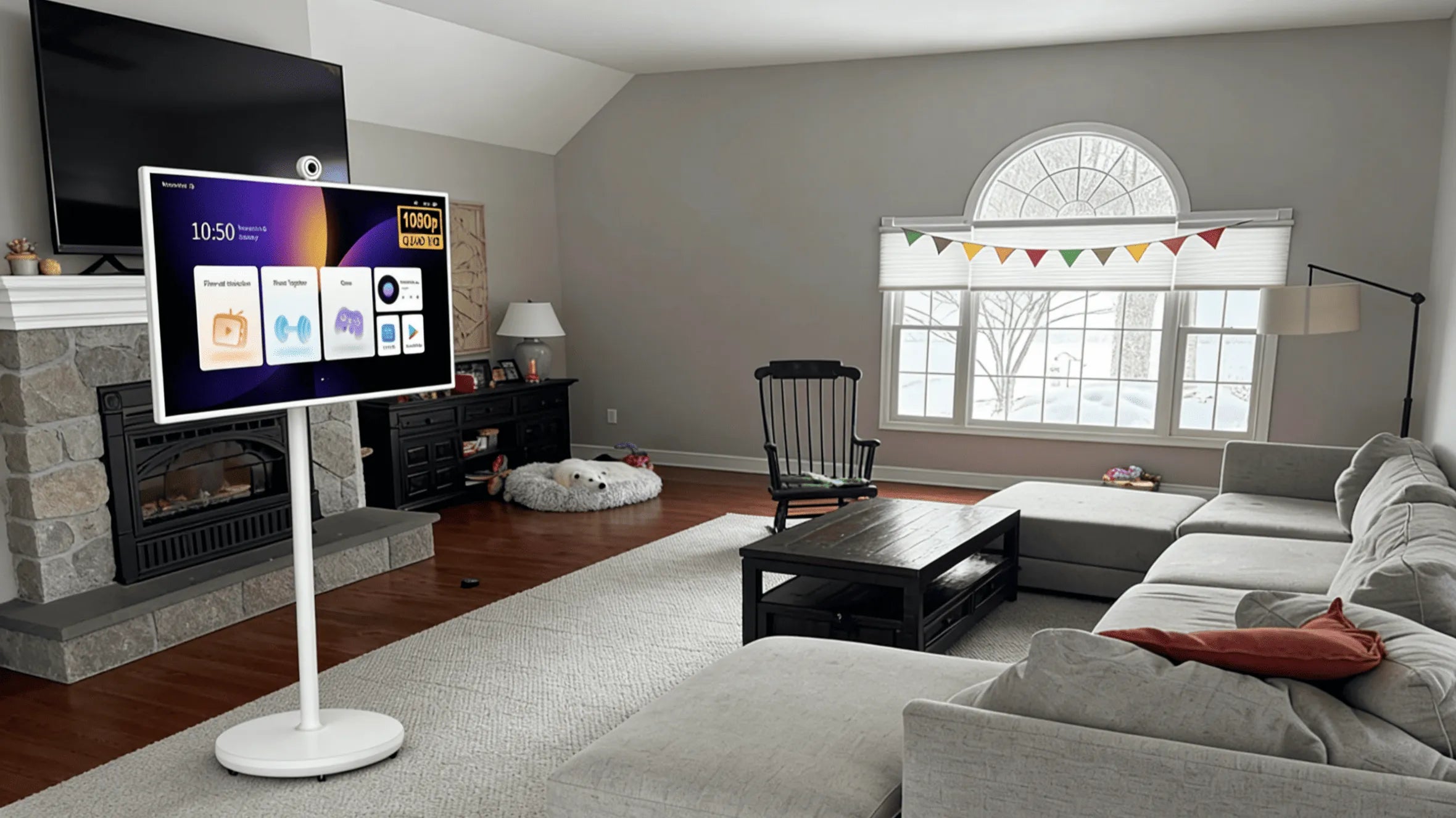 Adjustable Height portable tv